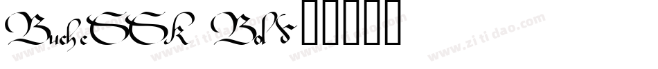 BucheSSK Bold字体转换